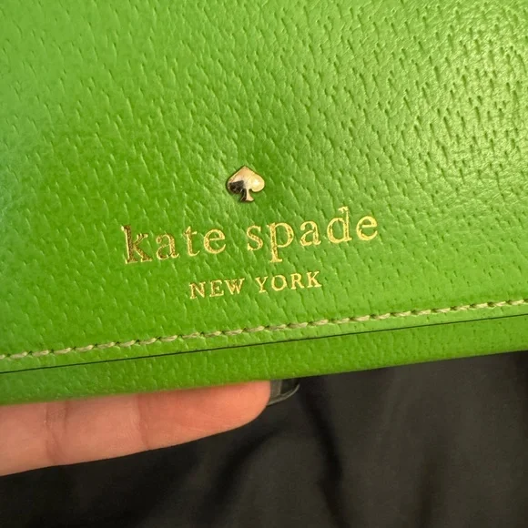 Kate Spade Bright Green Leather Wallet - Picture 6 of 10